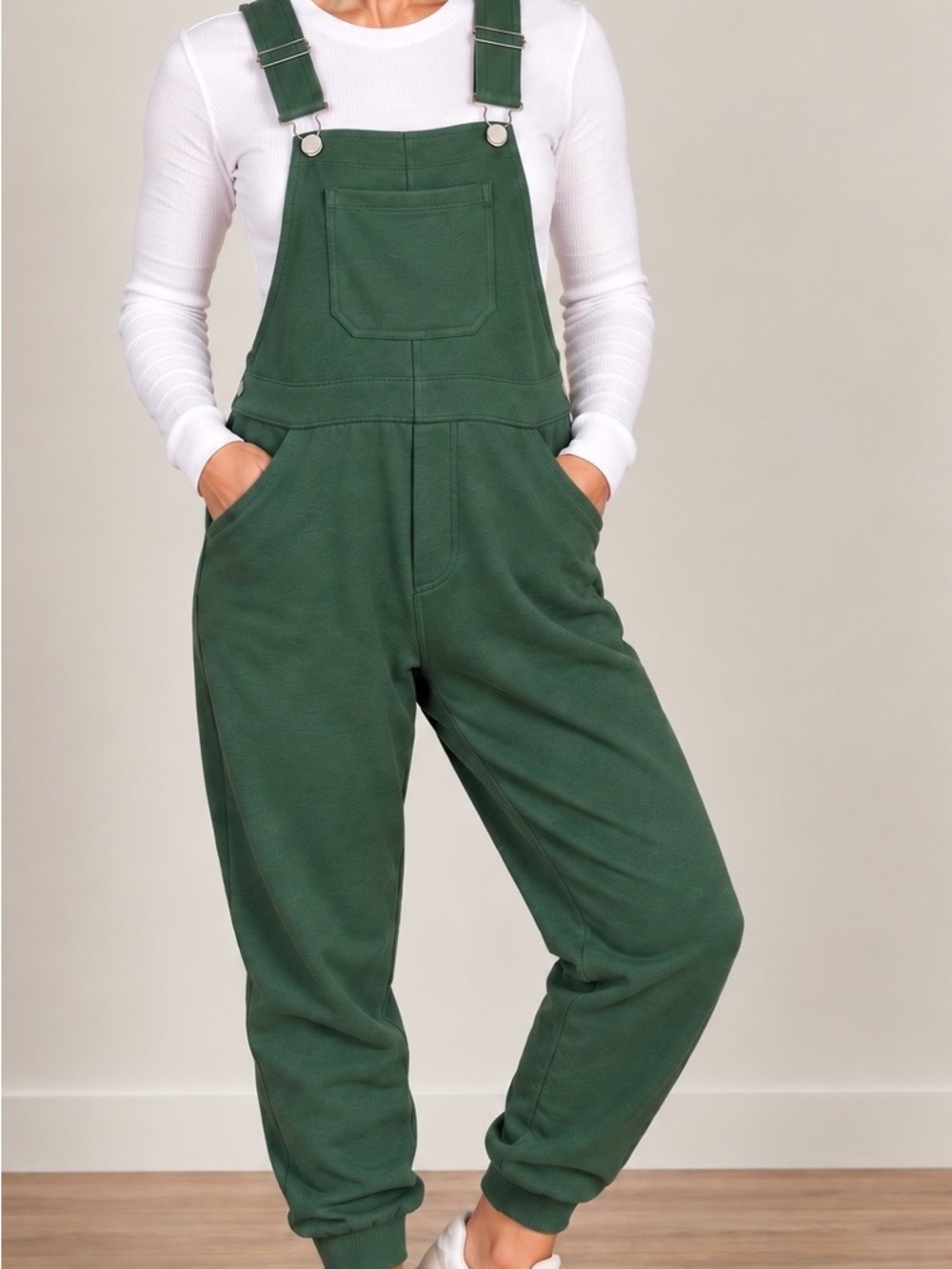Swoveralls Unisex XS Forest Green Sweatpant Overalls Jogger Style